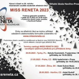 MISS RENETA 2023 - Výzva na SŠ